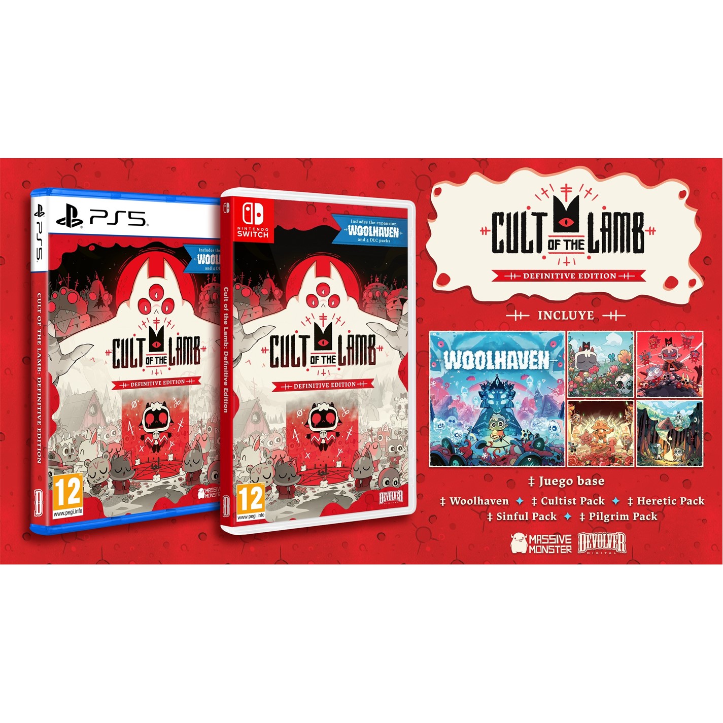 【新品】CULT OF THE LAMB DEFINITIVE EDITION Devolver Digital Cult of the Lamb: Definitive Edition
