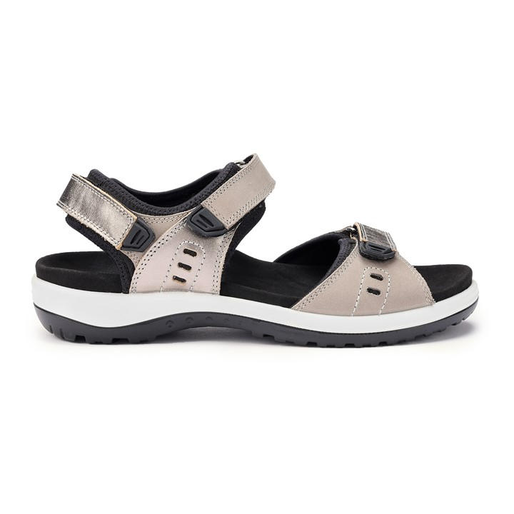 Hotter Women's Grey Walk Ii Active Sandals Wide Fit in Size 7 (41), Sports Direct