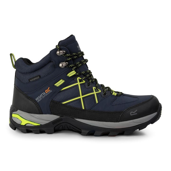 Regatta Men's Navy/Lime Punch Samaris Iii Boot in Size 11, Sports Direct