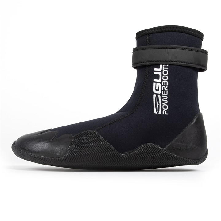 Gul  Black 5Mm Powerboot Blindstitched Wetsuit Boot in Size 5, Sports Direct