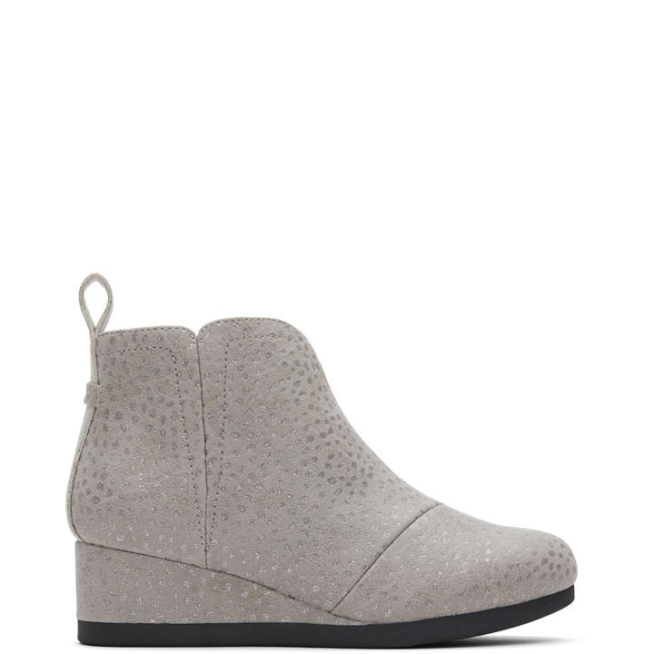 Toms Girls Grey Clare Bootie in Size 4, Sports Direct
