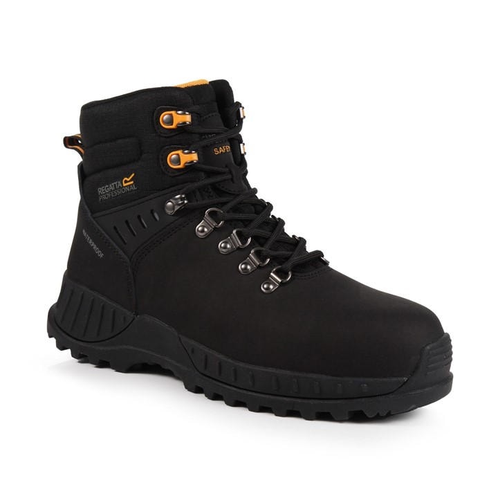 Regatta  Black Mens Grindstone Waterproof Safety Boots in Size 9, Sports Direct