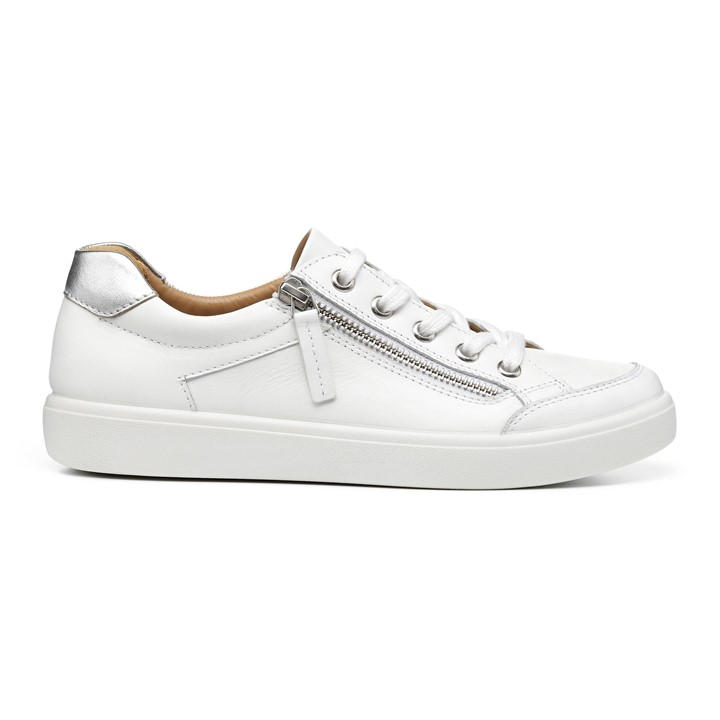 Hotter Women's White Chase Ii Trainers Wide Fit in Size 6.5, Sports Direct