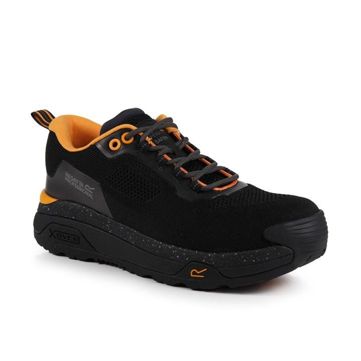 Regatta Black Mens Crossfort Safety Trainers in Size 9, Sports Direct
