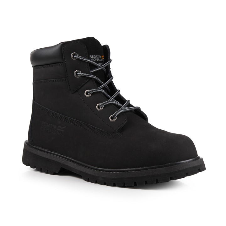 Regatta Black Mens Expert Safety Boots in Size 12, Sports Direct