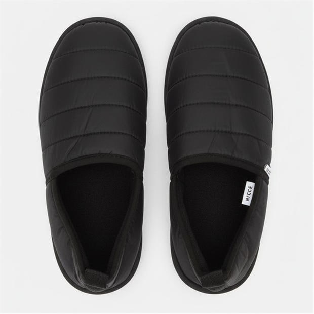 Black - Nicce - Daniel Quilted Slippers
