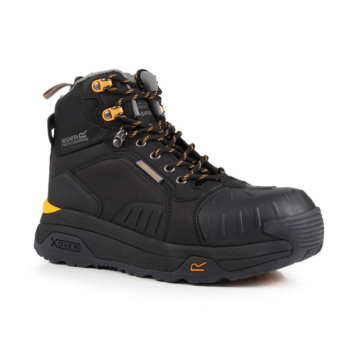Regatta  Black Mens Exofort Waterproof Safety Hiker in Size 6, Sports Direct