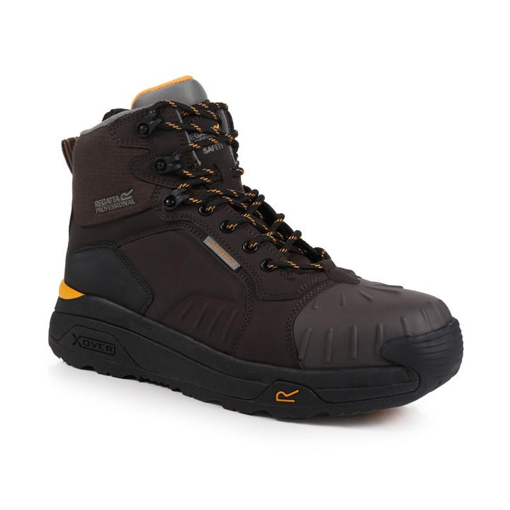 Regatta  Chestnut Black Mens Exofort Waterproof Safety Hiker in Size 9, Sports Direct