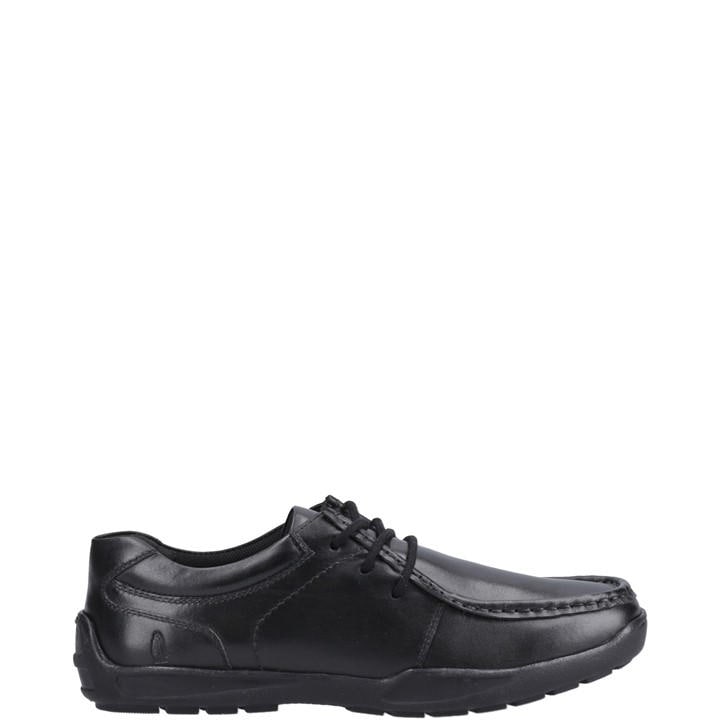 Hush Puppies Boys Black Mackenzie Snr in Size 4, Sports Direct