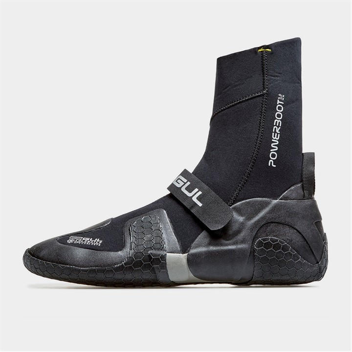Gul  Black 5Mm Split Toe Powerboot Wetsuit Boot in Size 8, Sports Direct