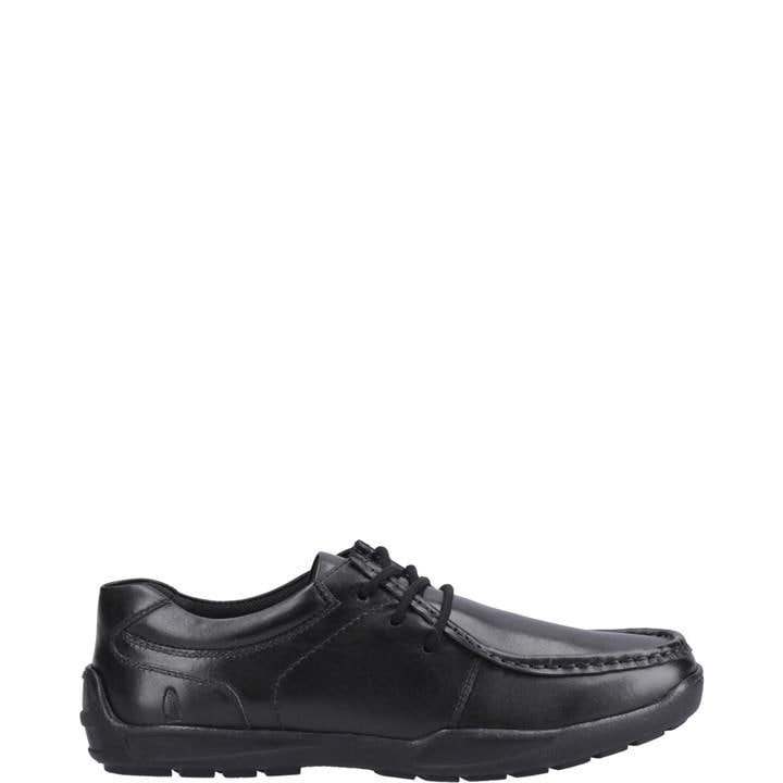 Hush Puppies Boys Black Mackenzie Snr in Size 8, Sports Direct