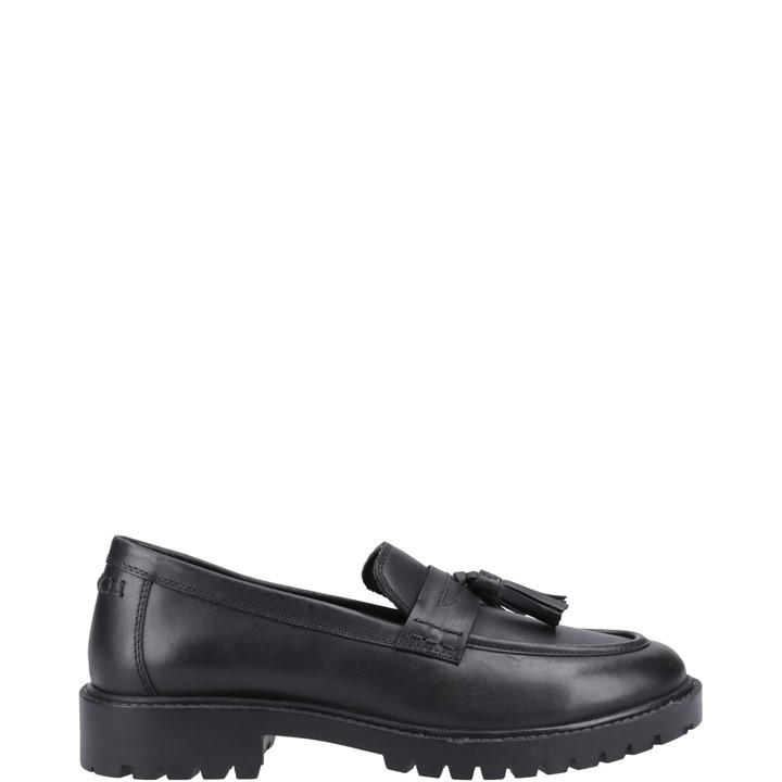 Hush Puppies Girls Black Abigail Senior Shoe in Size 8, Sports Direct