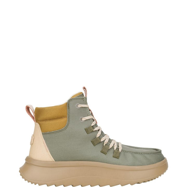 Heydude Women's Green Wendy Peak Apres Ankle Boots in Size 8, Sports Direct