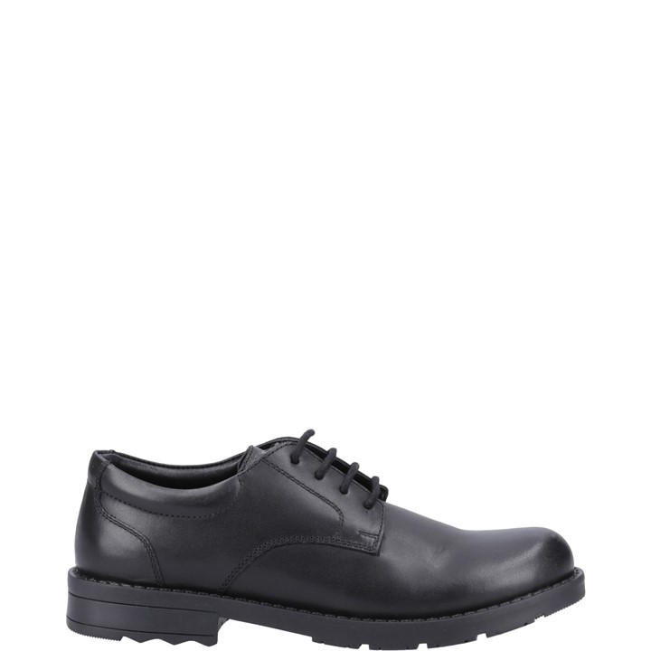 Hush Puppies Boys Black Bruno Senior Shoe Size 7