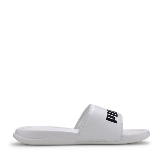 White - Puma - Adults Popcat Logo Sliders