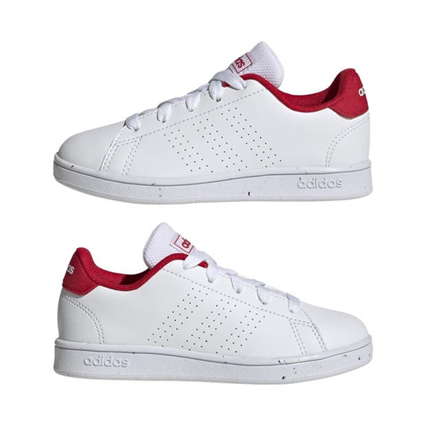 White red - adidas - Advantage Trainers