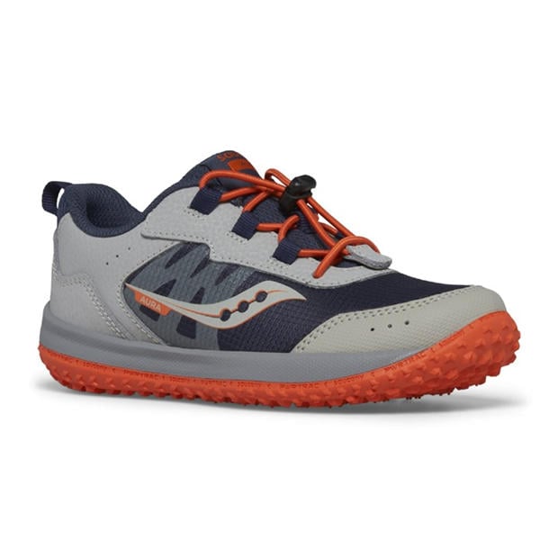 Grey orange - Saucony - Aura Trainers
