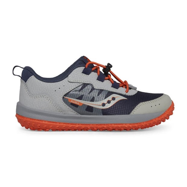 Grey orange - Saucony - Aura Trainers