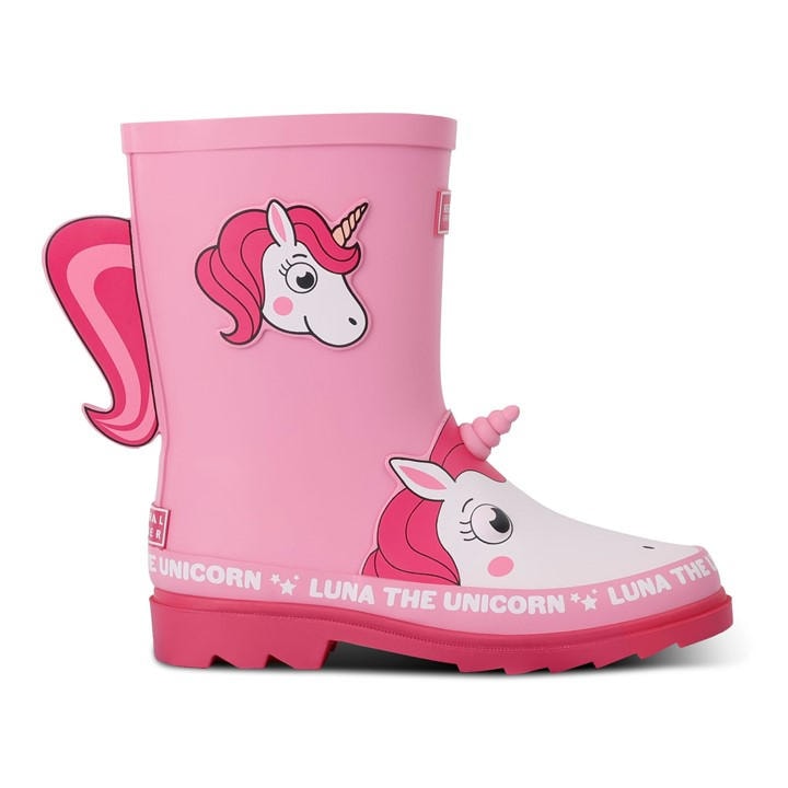 Regatta Girls Pink Mudplay  Ii Wellies in Size C12, Sports Direct