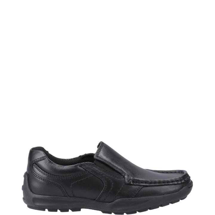Hush Puppies Boys Black Morgan Slip On Jnr in Size 10, Sports Direct