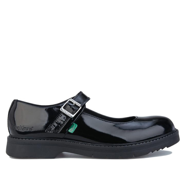 Kickers Women's Black Finley Patent Shoes - Size 6
