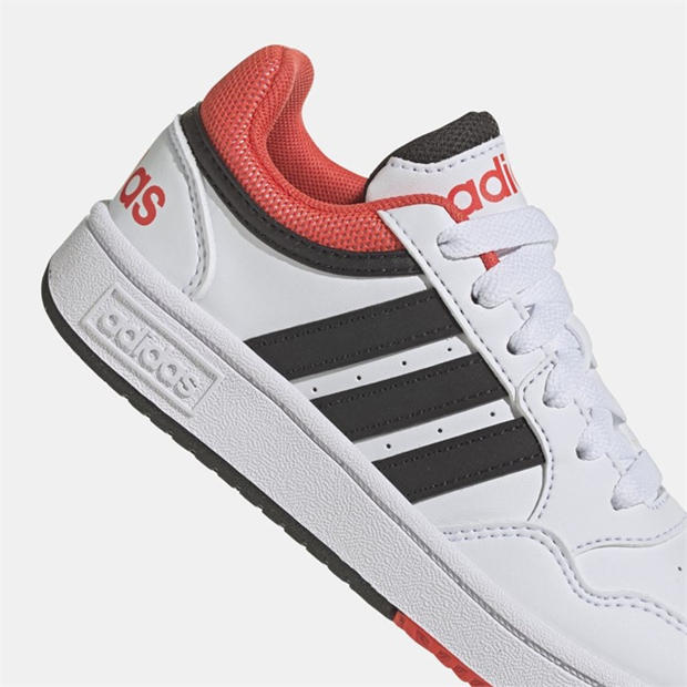White - adidas - Hoops 3.0 Shoes