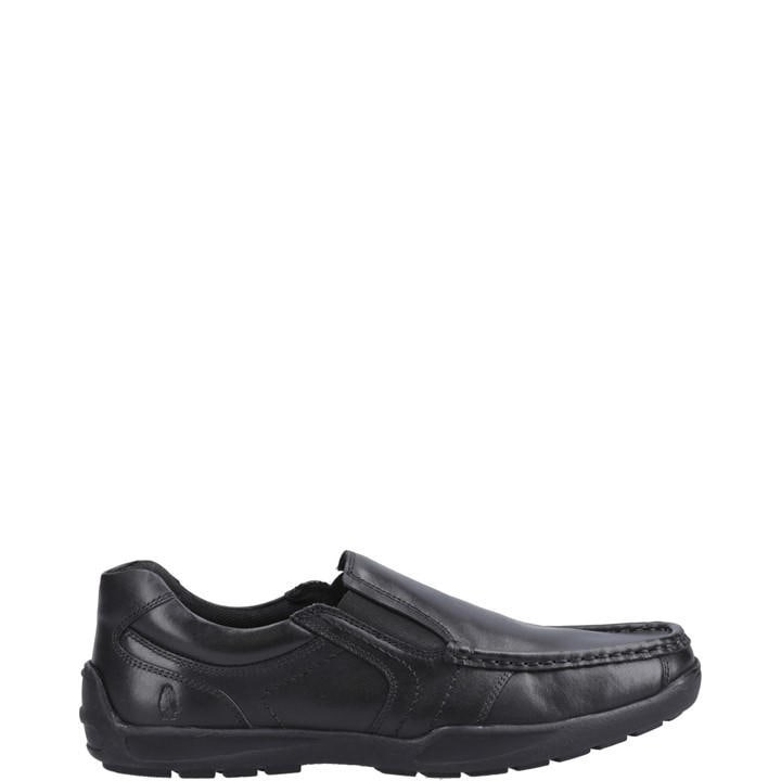 Hush Puppies Boys Black Morgan Slip On Snr in Size 6, Sports Direct