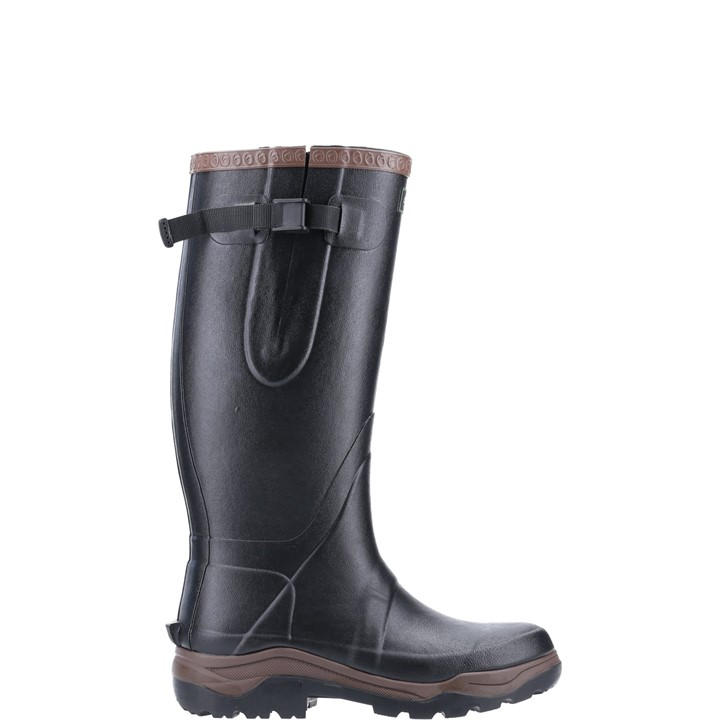 Cotswold  Black Compass Neoprene Rubber Wellington in Size 4, Sports Direct