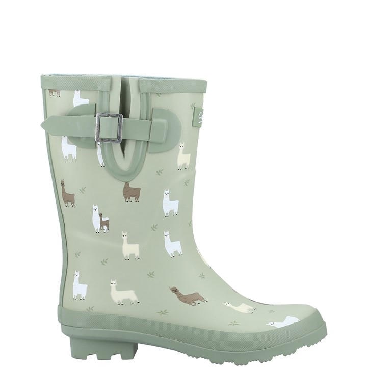 Cotswold Women's Green Farmyard Mid Wellington in Size 5, Sports Direct