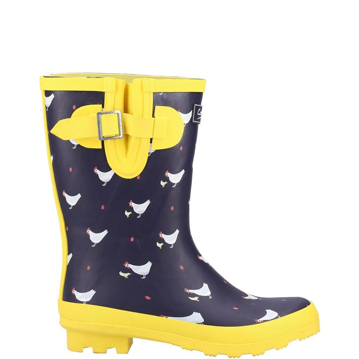 Cotswold Women's Blue Farmyard Mid Wellington in Size 6, Sports Direct