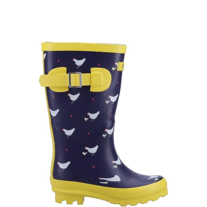 Cotswold Boys Blue Farmyard  Wellington in Size 2, Sports Direct