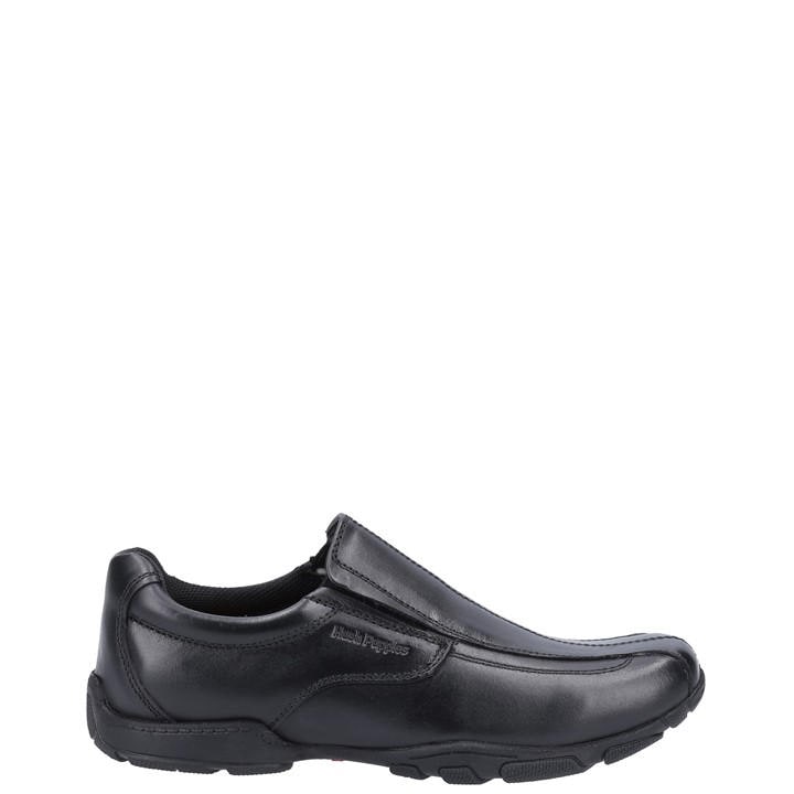 Hush Puppies Boys Black Elijah Senior School Shoe in Size 4, Sports Direct