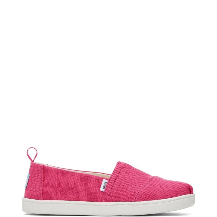 Toms Girls Pink Alpargata Shoe in Size C12.5, Sports Direct