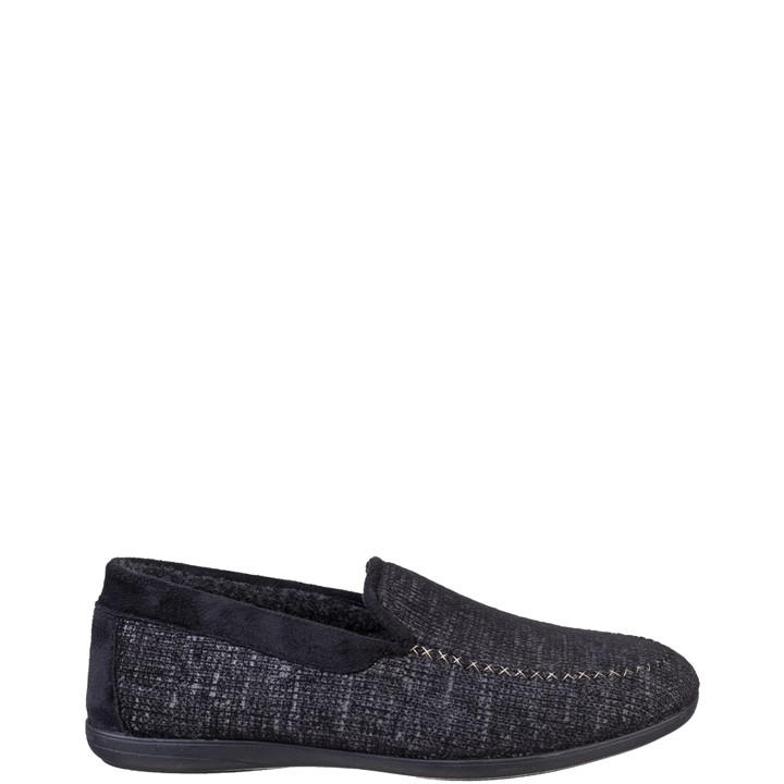 Cotswold Men's Black Stanley Loafer Slipper in Size 8, Sports Direct