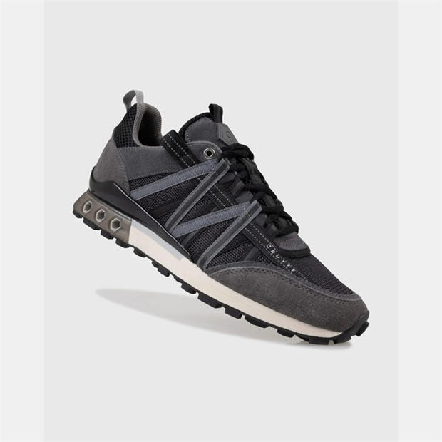 Black Grey - Cruyff - Fearia Hex-Tech Trainers