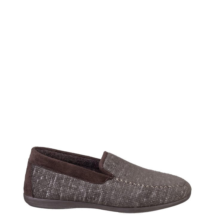 Cotswold Men's Brown Stanley Loafer Slipper in Size 7, Sports Direct