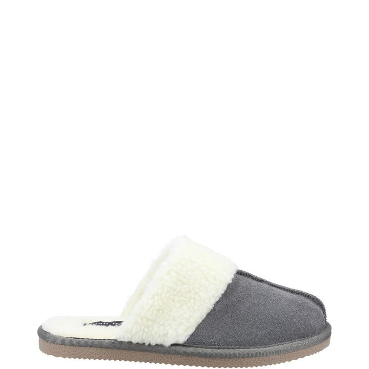 Hush Puppies Women's Grey Arianna Mule Slippers in Size 7, Sports Direct