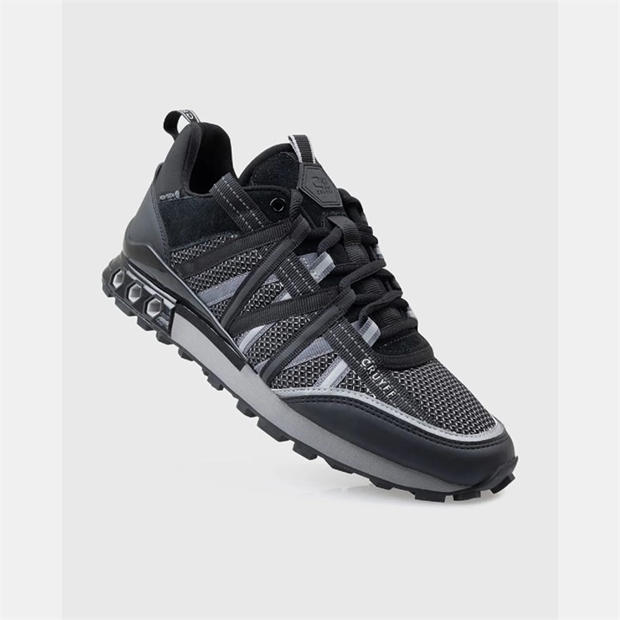 Black Grey - Cruyff - Fearia Hex-Tech Trainers