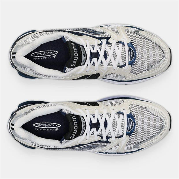 White Navy - Saucony - Progrid Triumph 4 Running Shoe