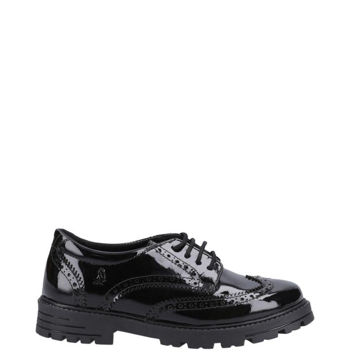 Hush Puppies Girls Black Maxine Patent Senior Shoe in Size 6, Sports Direct