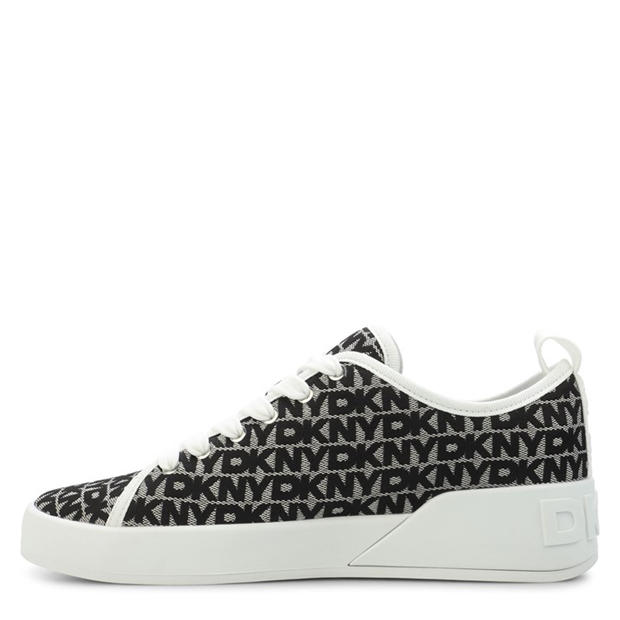 White Black - DKNY - Mar Lace Up Trainers