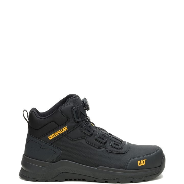 Caterpillar Men's Black Inductor Tech Mid Safety Boot S3s in Size 9, Sports Direct