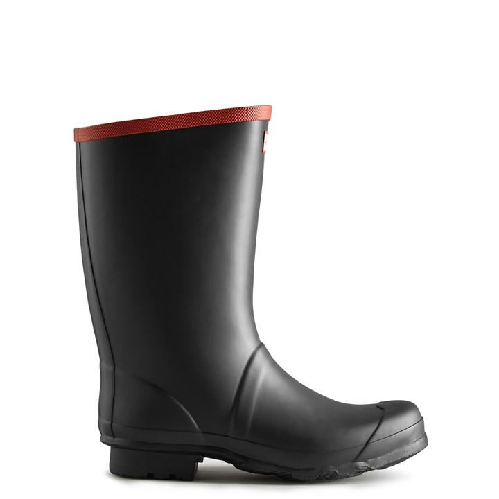Hunter Unisex Black 'Argyll Short Knee' Wellington Boots In | : Size 6 - Image 4