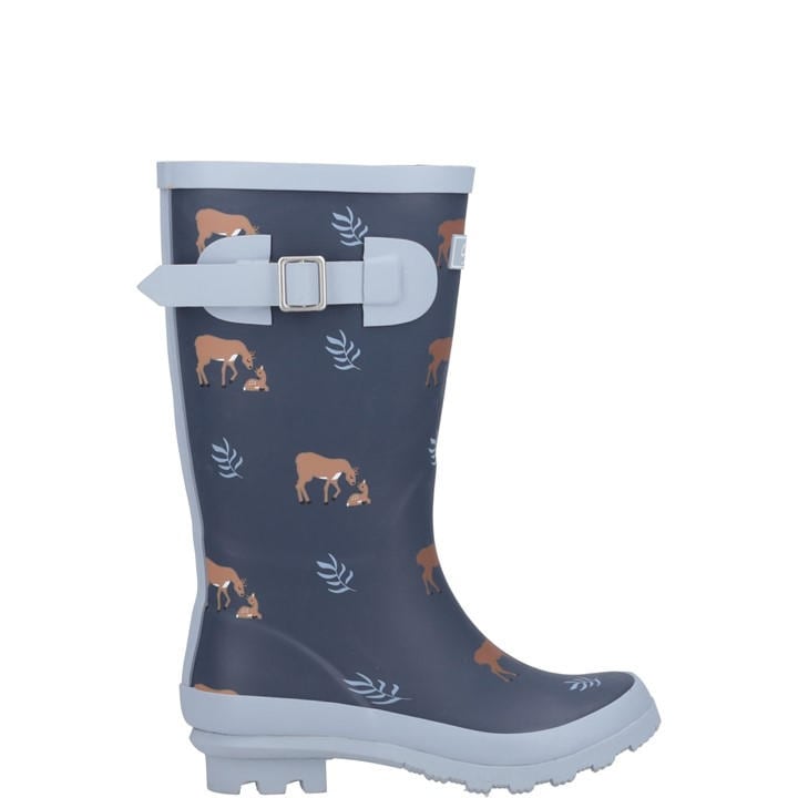 Cotswold Girls Blue Woodland Jnr Wellingtons in Size C12.5, Sports Direct