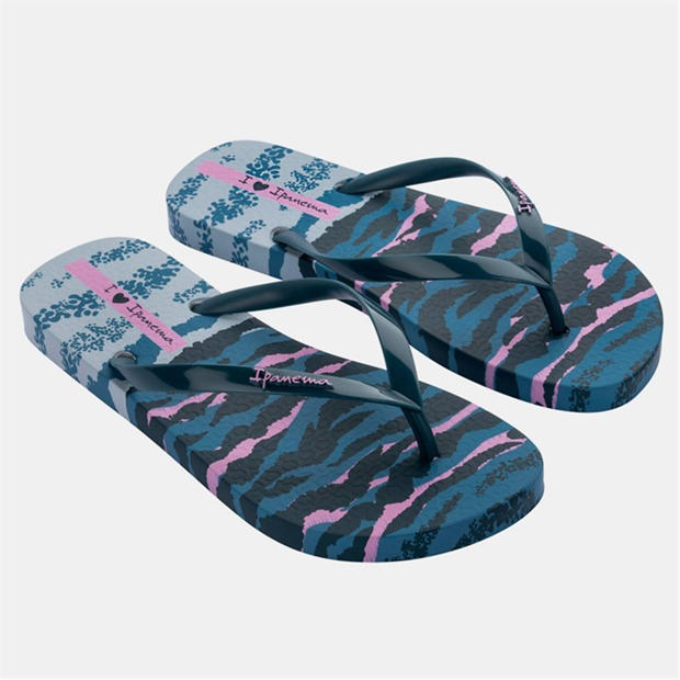 Blue - Ipanema - Animal Print VI Fem Flip Flops