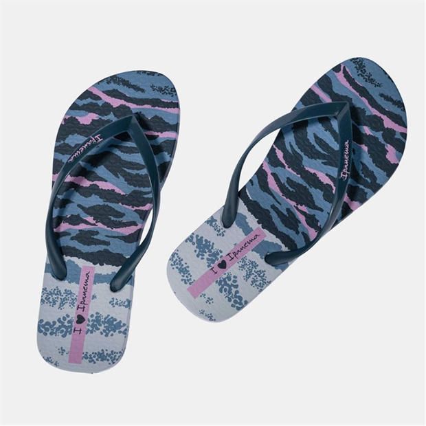 Blue - Ipanema - Animal Print VI Fem Flip Flops