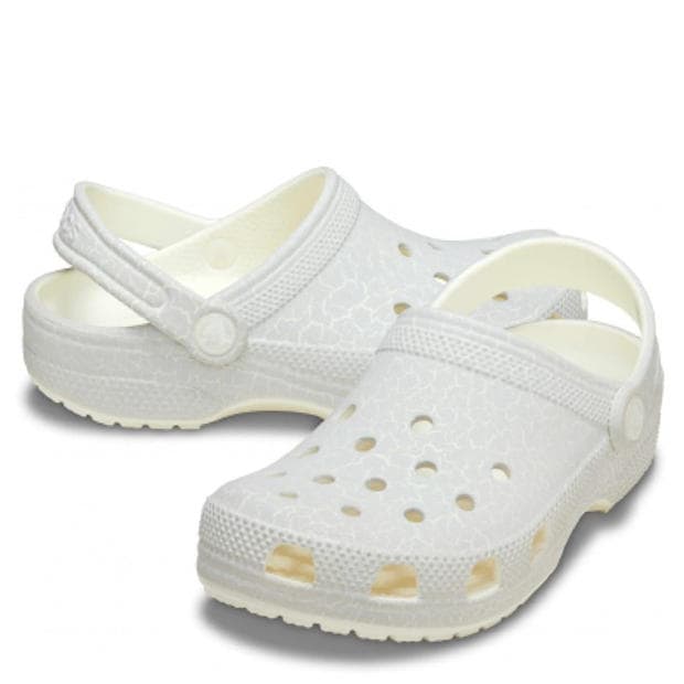 White - Crocs - Classic Glow Crackle Clog
