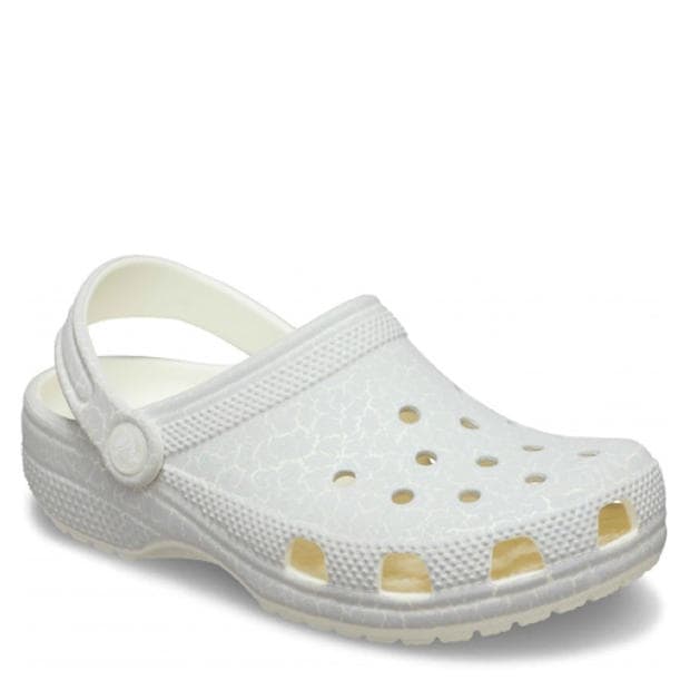 White - Crocs - Classic Glow Crackle Clog