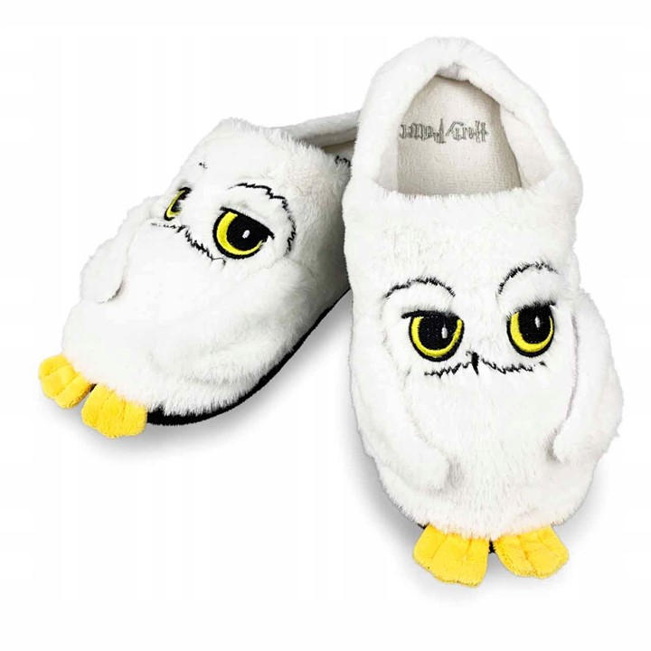 Harry Potter  White Kids Hedwig Fleece Slipper in Size 3-5, Sports Direct