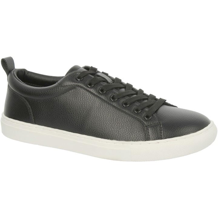 Thomas Blunt Men's Black Textured Lace-Up Trainer With Cushioned Sole A2212 in Size UK7, Sports Direct